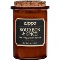 Ароматизированная свеча ZIPPO Bourbon & Spice, воск/хлопок/кора древесины/стекло, 70×100 мм купить в Старом Осколе