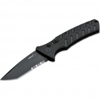 Автоматический складной нож Boker Strike Tanto All Black, сталь AUS-8, рукоять алюминий купить в Старом Осколе