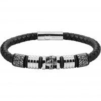 Браслет Zippo Five Charms Leather Bracelet с 5 шармами (22 см) купить в Старом Осколе