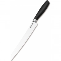 Кухонный хлебный нож Bker Core Professional Bread Knife, 220 мм, сталь X50CrMoV15, рукоять пластик купить в Старом Осколе