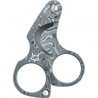 Нож для сигар Fox Damascus Figaro Cigar Cutter, сталь дамаск, рукоять дамаск купить в Старом Осколе