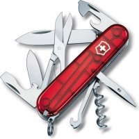 Нож перочинный Victorinox Climber, сталь X55CrMo14, рукоять Cellidor®, полупрозрачный красный купить в Старом Осколе