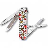 Нож перочинный Victorinox Edelweiss 0.6203.840 58мм 7 функций дизайн рукояти Эдельвейс купить в Старом Осколе