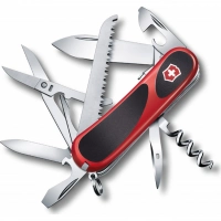 Нож перочинный Victorinox EvoGrip S557, сталь X50CrMoV15, рукоять термопластик GRN, красно-чёрный купить в Старом Осколе