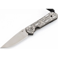 Нож складной Chris Reeve Large Sebenza 21, сталь CPM S35VN, рукоять титан с рисунком Perception купить в Старом Осколе