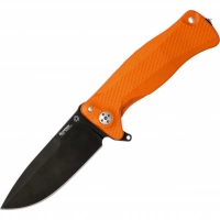 Нож складной LionSteel SR11A OB ORANGE, сталь Uddeholm Sleipner® Black Finish, рукоять алюминий (Solid®), оранжевый купить в Старом Осколе