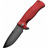 Нож складной LionSteel SR11A RB RED, сталь Uddeholm Sleipner® Black Finish, рукоять алюминий (Solid®), красный купить в Старом Осколе