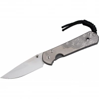 Складной нож Chris Reeve Large Sebenza 21 Computer Generated Graphic Raindrop, сталь CPM-S35VN, рукоять титан купить в Старом Осколе