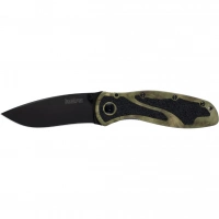 Складной полуавтоматический нож KERSHAW Blur Camo, сталь Sandvik 14C28N, рукоять камуфляж алюминий купить в Старом Осколе