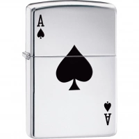 Зажигалка ZIPPO Armor™  Туз с покрытием High Polish Chrome купить в Старом Осколе