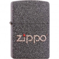 Зажигалка ZIPPO, латунь с покрытием Iron Stone™, серая с фирменным логотипом, матовая, 36x12x56 мм купить в Старом Осколе