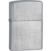 Зажигалка ZIPPO Linen Weave с покрытием Brushed Chrome, латунь/сталь, серебристая, матовая, 36x12x56 мм купить в Старом Осколе